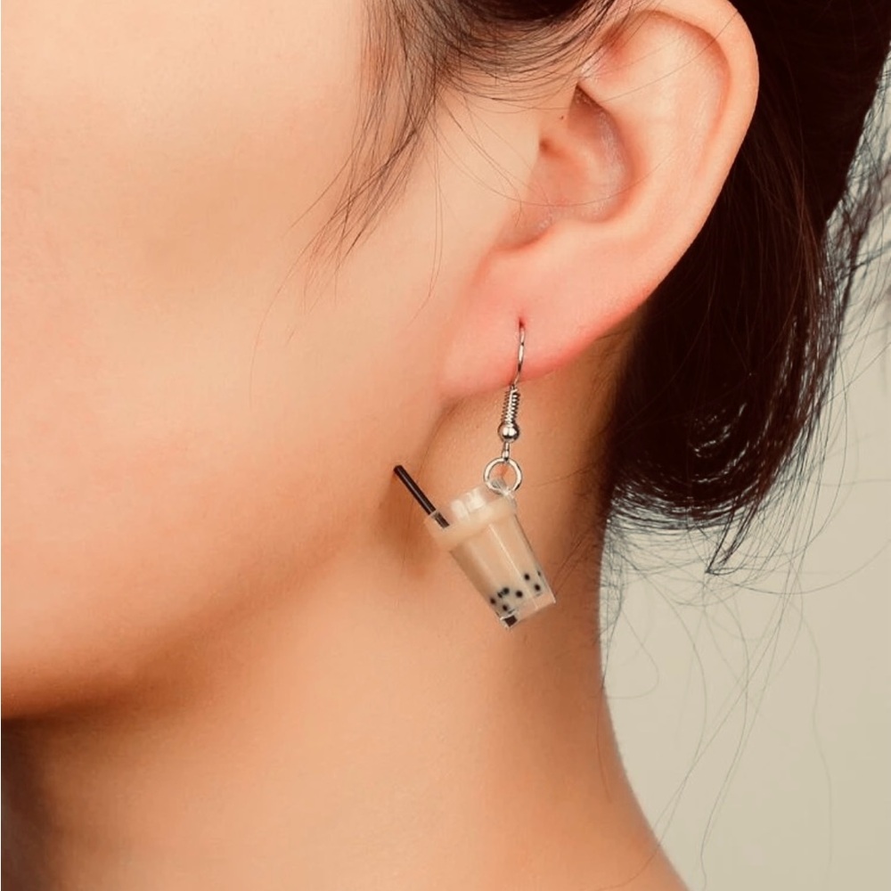 Caffeine Queen Iced Coffee Novelty Earrings NEW š·ļø - Picture 2 of 5